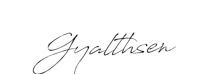 Also You can easily find your signature by using the search form. We will create Gyalthsen name handwritten signature images for you free of cost using Antro_Vectra sign style. Gyalthsen signature style 6 images and pictures png