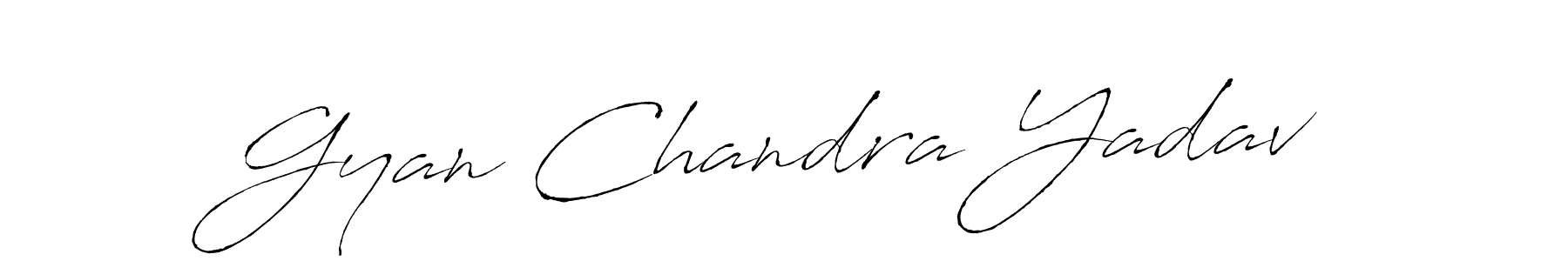 Make a beautiful signature design for name Gyan Chandra Yadav. With this signature (Antro_Vectra) style, you can create a handwritten signature for free. Gyan Chandra Yadav signature style 6 images and pictures png