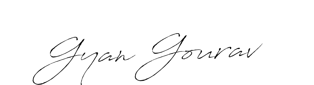 Gyan Gourav stylish signature style. Best Handwritten Sign (Antro_Vectra) for my name. Handwritten Signature Collection Ideas for my name Gyan Gourav. Gyan Gourav signature style 6 images and pictures png