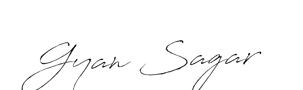 Gyan Sagar stylish signature style. Best Handwritten Sign (Antro_Vectra) for my name. Handwritten Signature Collection Ideas for my name Gyan Sagar. Gyan Sagar signature style 6 images and pictures png