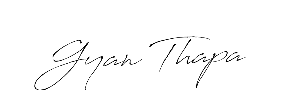 Create a beautiful signature design for name Gyan Thapa. With this signature (Antro_Vectra) fonts, you can make a handwritten signature for free. Gyan Thapa signature style 6 images and pictures png