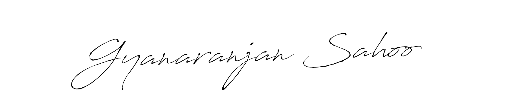 Gyanaranjan Sahoo stylish signature style. Best Handwritten Sign (Antro_Vectra) for my name. Handwritten Signature Collection Ideas for my name Gyanaranjan Sahoo. Gyanaranjan Sahoo signature style 6 images and pictures png