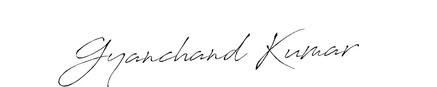 The best way (Antro_Vectra) to make a short signature is to pick only two or three words in your name. The name Gyanchand Kumar include a total of six letters. For converting this name. Gyanchand Kumar signature style 6 images and pictures png