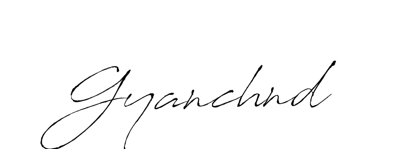 Design your own signature with our free online signature maker. With this signature software, you can create a handwritten (Antro_Vectra) signature for name Gyanchnd. Gyanchnd signature style 6 images and pictures png