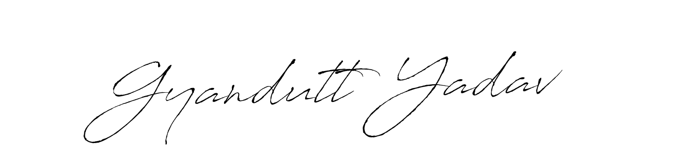 It looks lik you need a new signature style for name Gyandutt Yadav. Design unique handwritten (Antro_Vectra) signature with our free signature maker in just a few clicks. Gyandutt Yadav signature style 6 images and pictures png