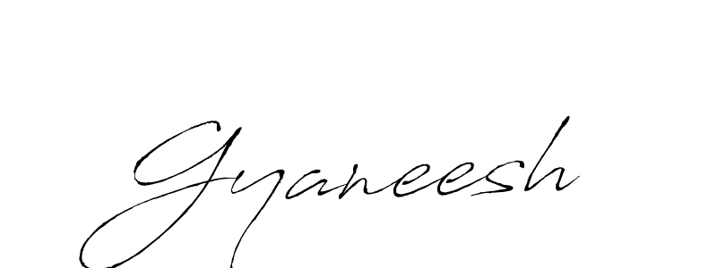 Make a beautiful signature design for name Gyaneesh. With this signature (Antro_Vectra) style, you can create a handwritten signature for free. Gyaneesh signature style 6 images and pictures png