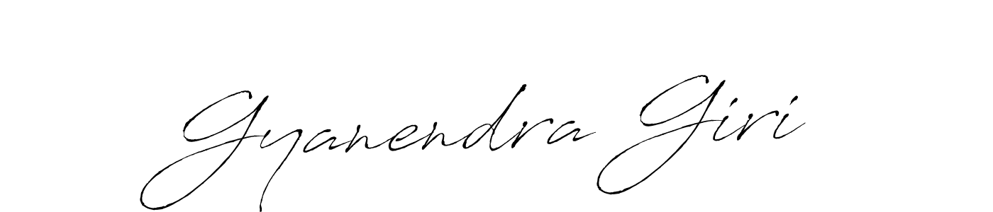 How to make Gyanendra Giri name signature. Use Antro_Vectra style for creating short signs online. This is the latest handwritten sign. Gyanendra Giri signature style 6 images and pictures png