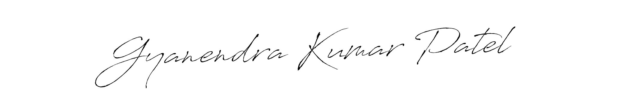 Make a beautiful signature design for name Gyanendra Kumar Patel. With this signature (Antro_Vectra) style, you can create a handwritten signature for free. Gyanendra Kumar Patel signature style 6 images and pictures png