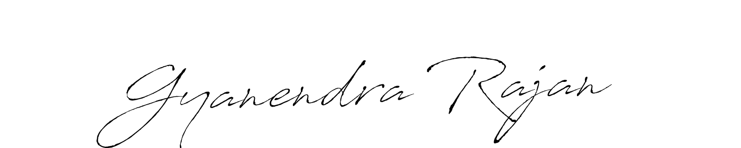 Create a beautiful signature design for name Gyanendra Rajan. With this signature (Antro_Vectra) fonts, you can make a handwritten signature for free. Gyanendra Rajan signature style 6 images and pictures png