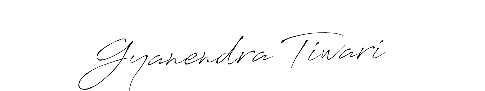 Create a beautiful signature design for name Gyanendra Tiwari. With this signature (Antro_Vectra) fonts, you can make a handwritten signature for free. Gyanendra Tiwari signature style 6 images and pictures png