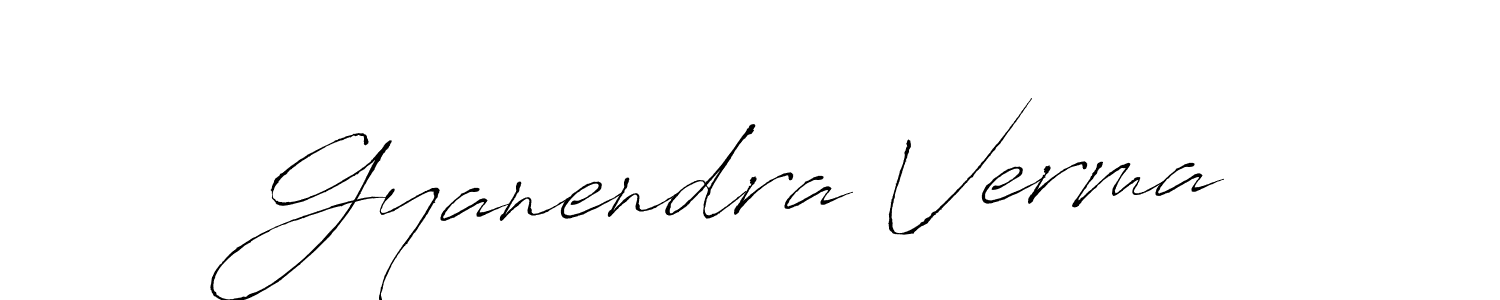 It looks lik you need a new signature style for name Gyanendra Verma. Design unique handwritten (Antro_Vectra) signature with our free signature maker in just a few clicks. Gyanendra Verma signature style 6 images and pictures png