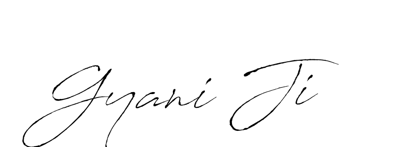 Design your own signature with our free online signature maker. With this signature software, you can create a handwritten (Antro_Vectra) signature for name Gyani Ji. Gyani Ji signature style 6 images and pictures png