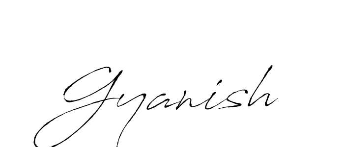 if you are searching for the best signature style for your name Gyanish. so please give up your signature search. here we have designed multiple signature styles  using Antro_Vectra. Gyanish signature style 6 images and pictures png