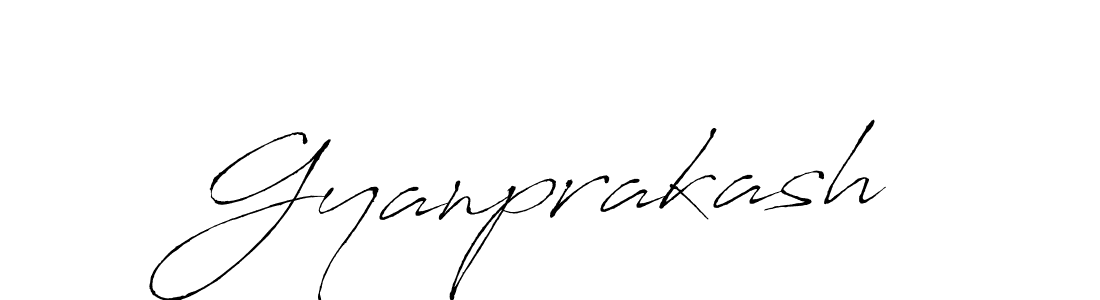 How to make Gyanprakash name signature. Use Antro_Vectra style for creating short signs online. This is the latest handwritten sign. Gyanprakash signature style 6 images and pictures png