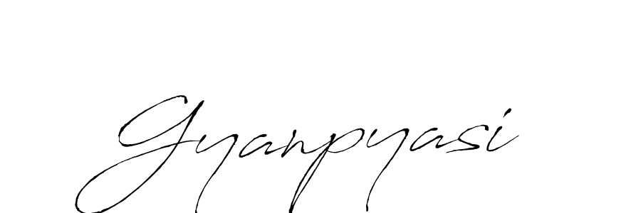 Make a beautiful signature design for name Gyanpyasi. With this signature (Antro_Vectra) style, you can create a handwritten signature for free. Gyanpyasi signature style 6 images and pictures png