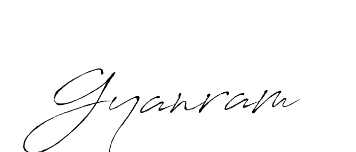 Use a signature maker to create a handwritten signature online. With this signature software, you can design (Antro_Vectra) your own signature for name Gyanram. Gyanram signature style 6 images and pictures png