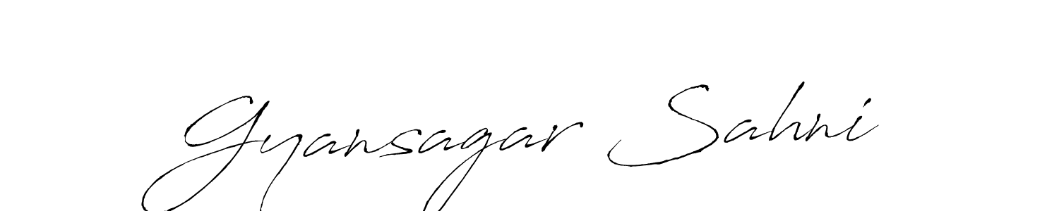 Also we have Gyansagar Sahni name is the best signature style. Create professional handwritten signature collection using Antro_Vectra autograph style. Gyansagar Sahni signature style 6 images and pictures png