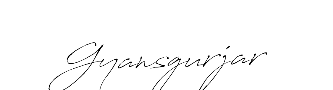 Create a beautiful signature design for name Gyansgurjar. With this signature (Antro_Vectra) fonts, you can make a handwritten signature for free. Gyansgurjar signature style 6 images and pictures png