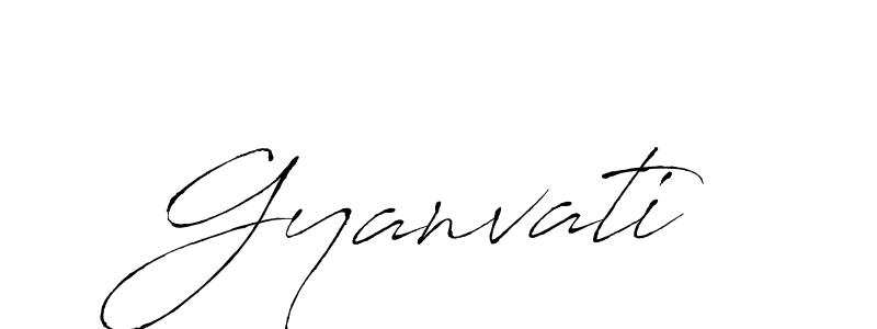if you are searching for the best signature style for your name Gyanvati. so please give up your signature search. here we have designed multiple signature styles  using Antro_Vectra. Gyanvati signature style 6 images and pictures png