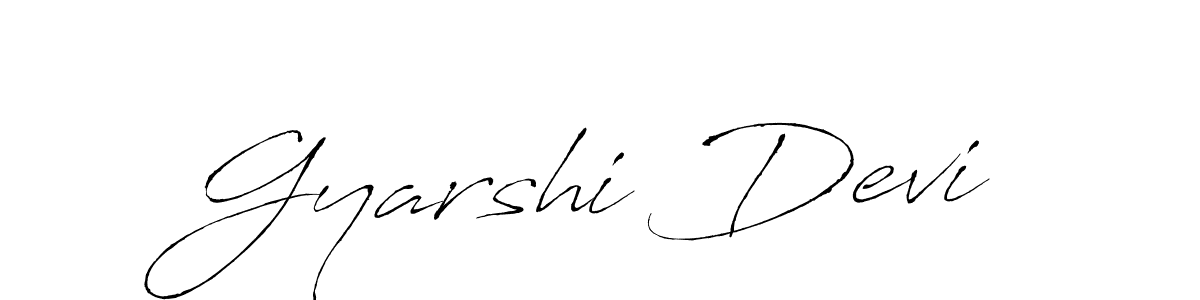 Make a beautiful signature design for name Gyarshi Devi. Use this online signature maker to create a handwritten signature for free. Gyarshi Devi signature style 6 images and pictures png