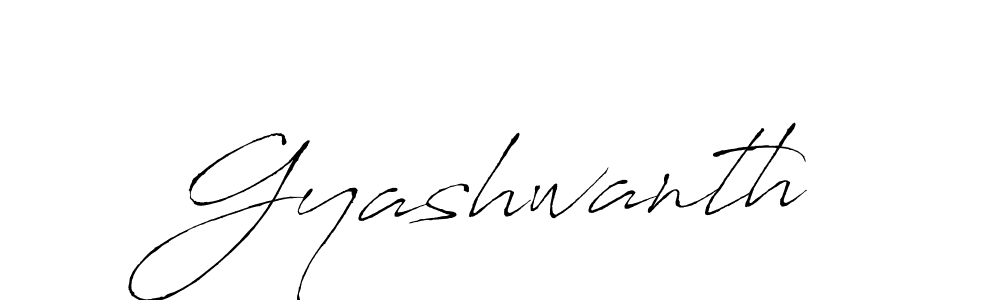 Design your own signature with our free online signature maker. With this signature software, you can create a handwritten (Antro_Vectra) signature for name Gyashwanth. Gyashwanth signature style 6 images and pictures png