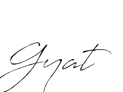 Make a beautiful signature design for name Gyat. With this signature (Antro_Vectra) style, you can create a handwritten signature for free. Gyat signature style 6 images and pictures png