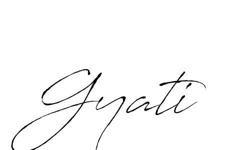 Design your own signature with our free online signature maker. With this signature software, you can create a handwritten (Antro_Vectra) signature for name Gyati. Gyati signature style 6 images and pictures png
