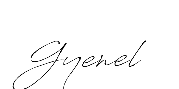 Make a beautiful signature design for name Gyenel. With this signature (Antro_Vectra) style, you can create a handwritten signature for free. Gyenel signature style 6 images and pictures png