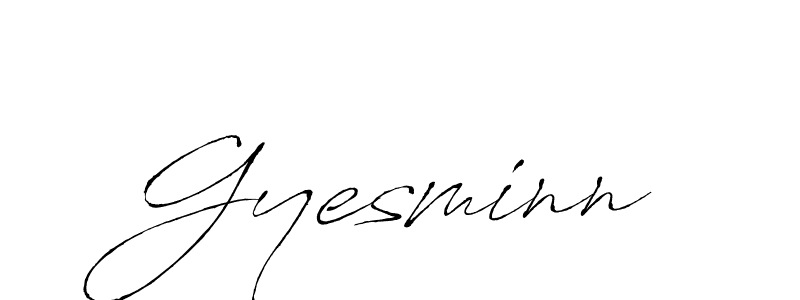 Gyesminn stylish signature style. Best Handwritten Sign (Antro_Vectra) for my name. Handwritten Signature Collection Ideas for my name Gyesminn. Gyesminn signature style 6 images and pictures png