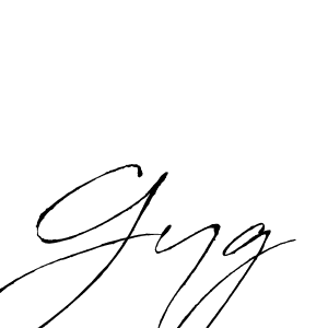 Create a beautiful signature design for name Gyg. With this signature (Antro_Vectra) fonts, you can make a handwritten signature for free. Gyg signature style 6 images and pictures png