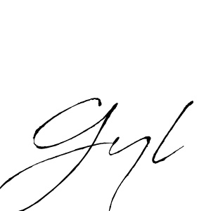 Also we have Gyl name is the best signature style. Create professional handwritten signature collection using Antro_Vectra autograph style. Gyl signature style 6 images and pictures png