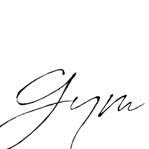 You should practise on your own different ways (Antro_Vectra) to write your name (Gym) in signature. don't let someone else do it for you. Gym signature style 6 images and pictures png