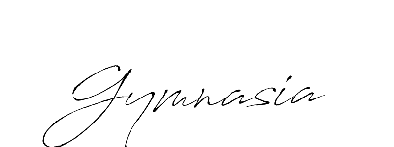 Design your own signature with our free online signature maker. With this signature software, you can create a handwritten (Antro_Vectra) signature for name Gymnasia. Gymnasia signature style 6 images and pictures png