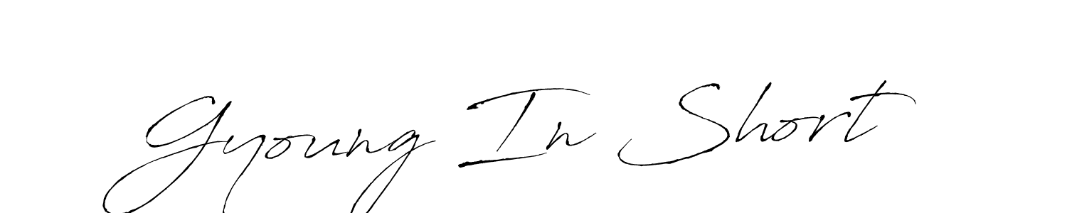 Design your own signature with our free online signature maker. With this signature software, you can create a handwritten (Antro_Vectra) signature for name Gyoung In Short. Gyoung In Short signature style 6 images and pictures png