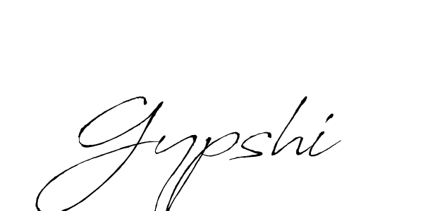 Make a beautiful signature design for name Gypshi. With this signature (Antro_Vectra) style, you can create a handwritten signature for free. Gypshi signature style 6 images and pictures png