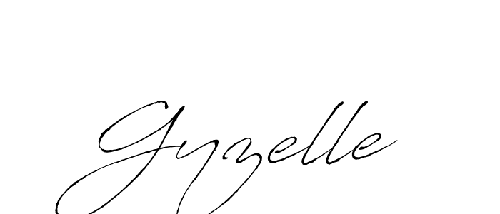 Use a signature maker to create a handwritten signature online. With this signature software, you can design (Antro_Vectra) your own signature for name Gyzelle. Gyzelle signature style 6 images and pictures png
