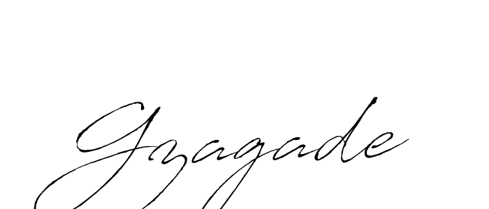 Make a short Gzagade signature style. Manage your documents anywhere anytime using Antro_Vectra. Create and add eSignatures, submit forms, share and send files easily. Gzagade signature style 6 images and pictures png