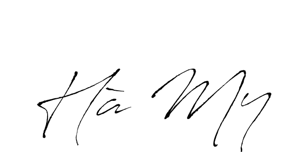 Make a beautiful signature design for name Hà My. With this signature (Antro_Vectra) style, you can create a handwritten signature for free. Hà My signature style 6 images and pictures png