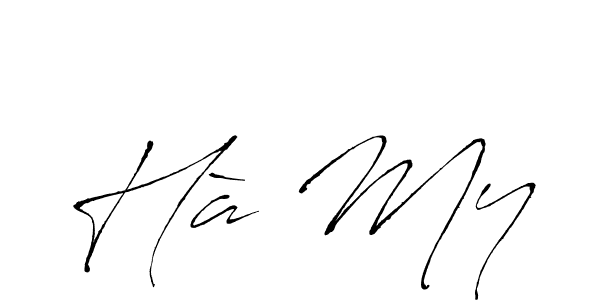 if you are searching for the best signature style for your name Hà My. so please give up your signature search. here we have designed multiple signature styles  using Antro_Vectra. Hà My signature style 6 images and pictures png