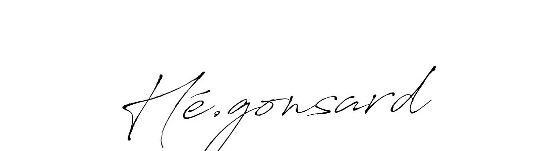 Make a beautiful signature design for name Hé.gonsard. Use this online signature maker to create a handwritten signature for free. Hé.gonsard signature style 6 images and pictures png