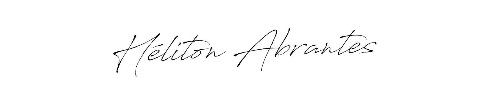 Antro_Vectra is a professional signature style that is perfect for those who want to add a touch of class to their signature. It is also a great choice for those who want to make their signature more unique. Get Héliton Abrantes name to fancy signature for free. Héliton Abrantes signature style 6 images and pictures png