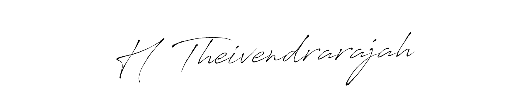 The best way (Antro_Vectra) to make a short signature is to pick only two or three words in your name. The name H  Theivendrarajah include a total of six letters. For converting this name. H  Theivendrarajah signature style 6 images and pictures png