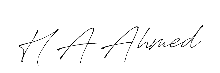 Antro_Vectra is a professional signature style that is perfect for those who want to add a touch of class to their signature. It is also a great choice for those who want to make their signature more unique. Get H A Ahmed name to fancy signature for free. H A Ahmed signature style 6 images and pictures png