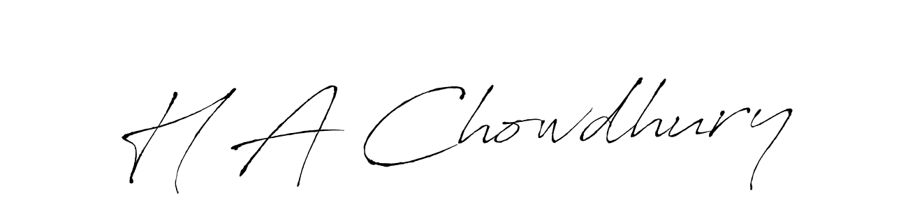 Similarly Antro_Vectra is the best handwritten signature design. Signature creator online .You can use it as an online autograph creator for name H A Chowdhury. H A Chowdhury signature style 6 images and pictures png