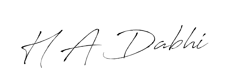 How to make H A Dabhi signature? Antro_Vectra is a professional autograph style. Create handwritten signature for H A Dabhi name. H A Dabhi signature style 6 images and pictures png