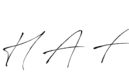 How to make H A F name signature. Use Antro_Vectra style for creating short signs online. This is the latest handwritten sign. H A F signature style 6 images and pictures png