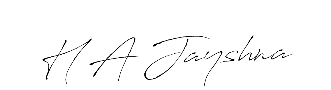 The best way (Antro_Vectra) to make a short signature is to pick only two or three words in your name. The name H A Jayshna include a total of six letters. For converting this name. H A Jayshna signature style 6 images and pictures png