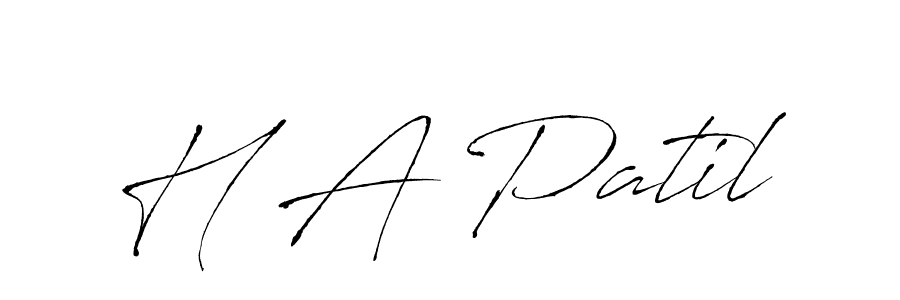 You should practise on your own different ways (Antro_Vectra) to write your name (H A Patil) in signature. don't let someone else do it for you. H A Patil signature style 6 images and pictures png