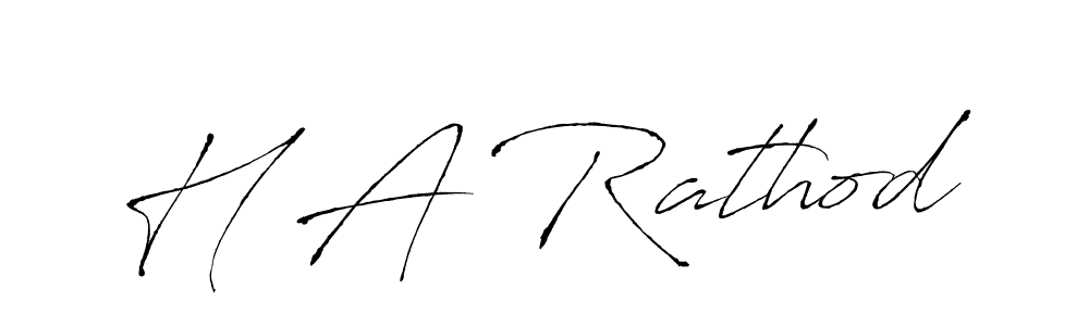 The best way (Antro_Vectra) to make a short signature is to pick only two or three words in your name. The name H A Rathod include a total of six letters. For converting this name. H A Rathod signature style 6 images and pictures png