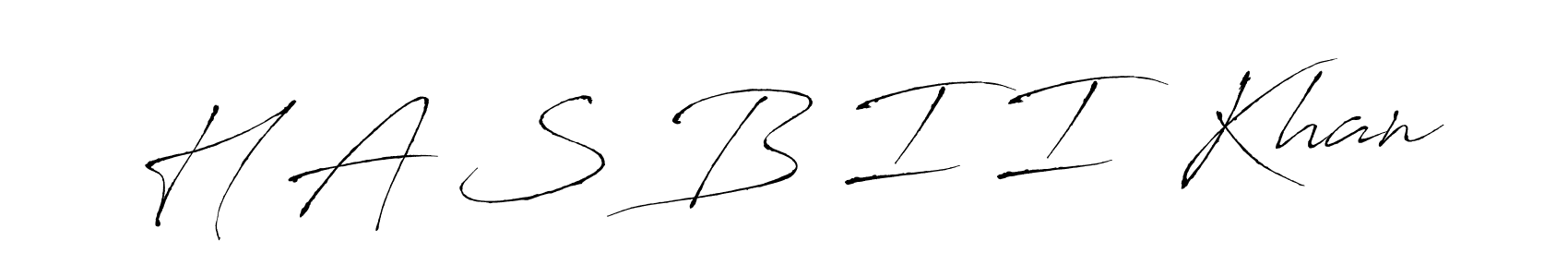 You should practise on your own different ways (Antro_Vectra) to write your name (H A S B I I  Khan) in signature. don't let someone else do it for you. H A S B I I  Khan signature style 6 images and pictures png
